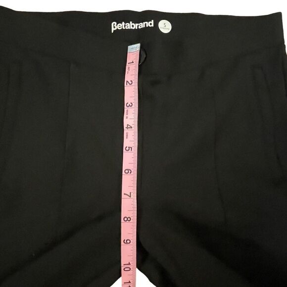 Betabrand ~Black Skinny Leg ~ Petite  Pants ~zippered ankle hem ~ size S - Picture 9 of 11